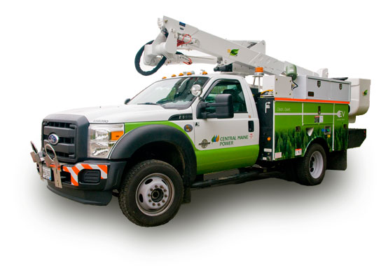 Photo of an electric bucket truck